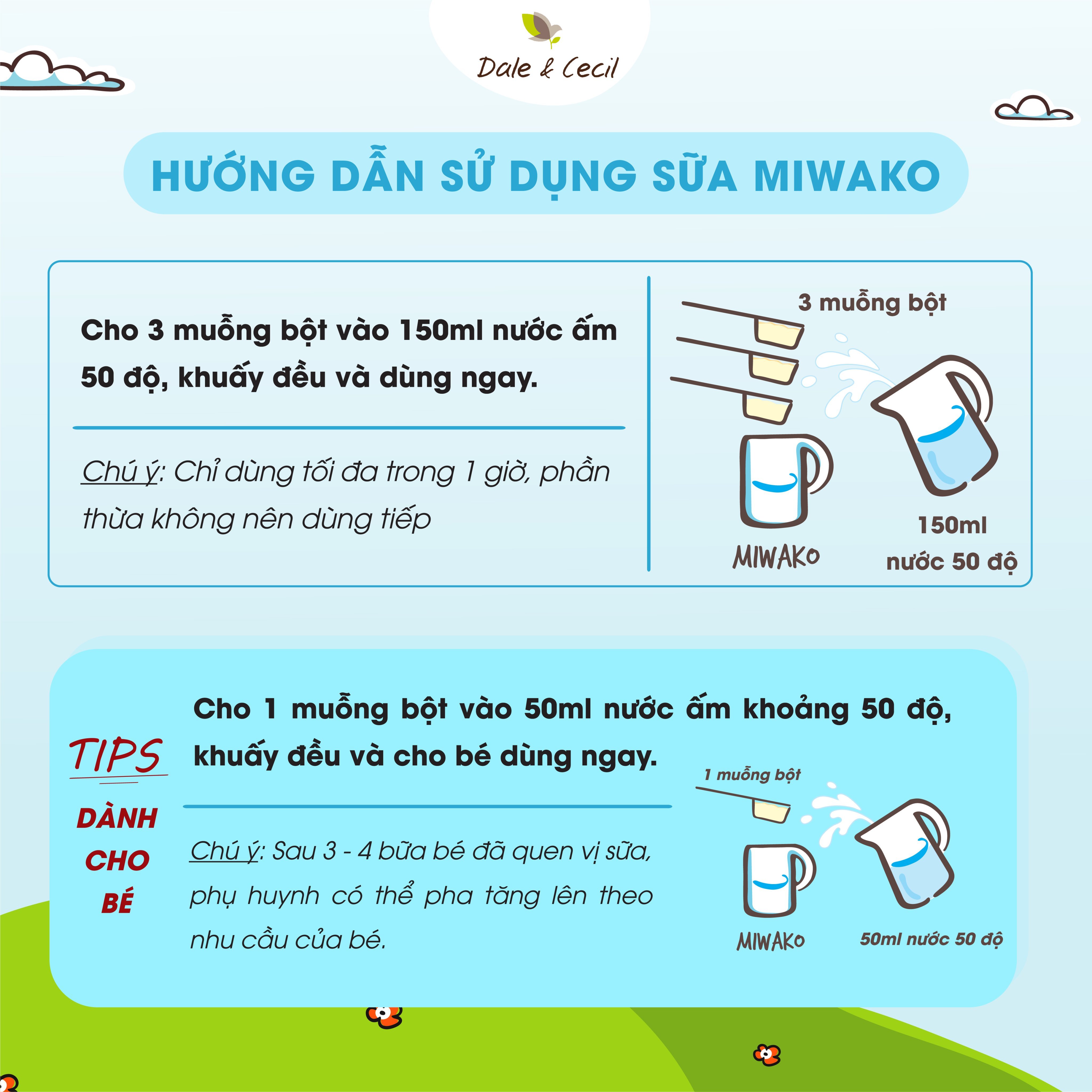 Combo 2 Hộp Sữa Hạt Miwako A+ Vị Vani &amp; Vị Gạo Hộp 700g Nhập Khẩu Malaysia, Sữa Hữu Cơ Cho Bé Từ 1 Tuổi Dị Ứng Đạm Bò Chậm Nói Giúp Phát Triển Trí Não Chiều Cao