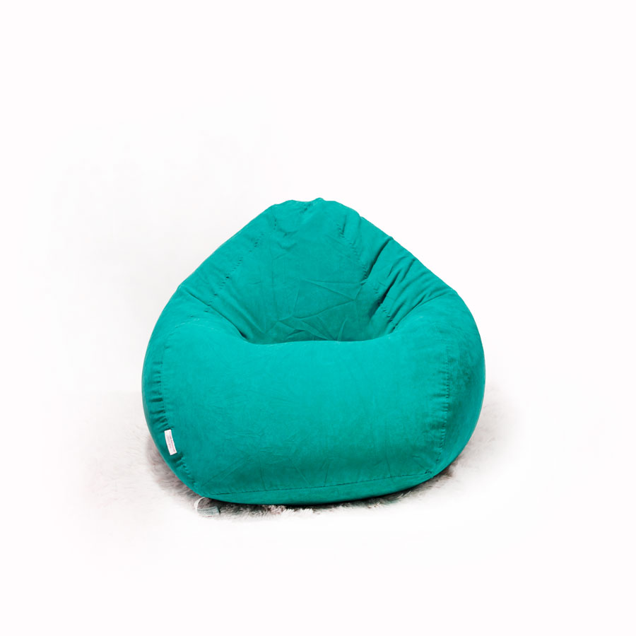 GHẾ LƯỜI GIỌT NƯỚC (TEARDROP BEANBAG) SIZE NHỎ MÀU XANH CỔ VỊT  MS57 - The Beanbag House