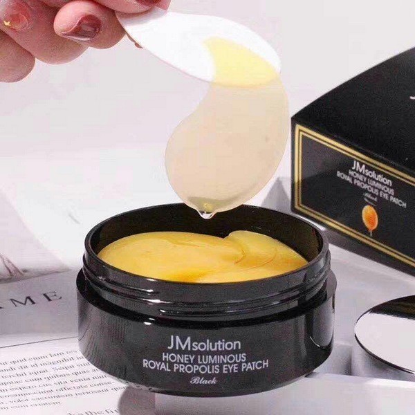 Mặt Nạ Dưỡng Da Vùng Mắt Chiết Xuất Mật Ong JMsolution Honey Luminious Royal Propolis Eye Patch 90g + Tặng Kèm 1 Băng Đô Tai Mèo Xinh Xắn ( Màu Ngẫu Nhiên)