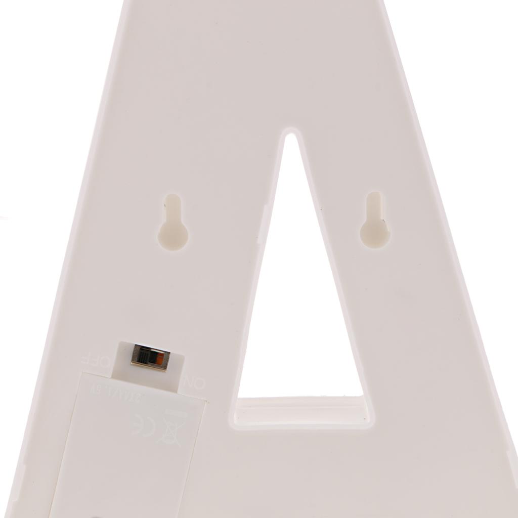Alphabet LED Letter Lights Light Up Warm White Letter Standing Sign A