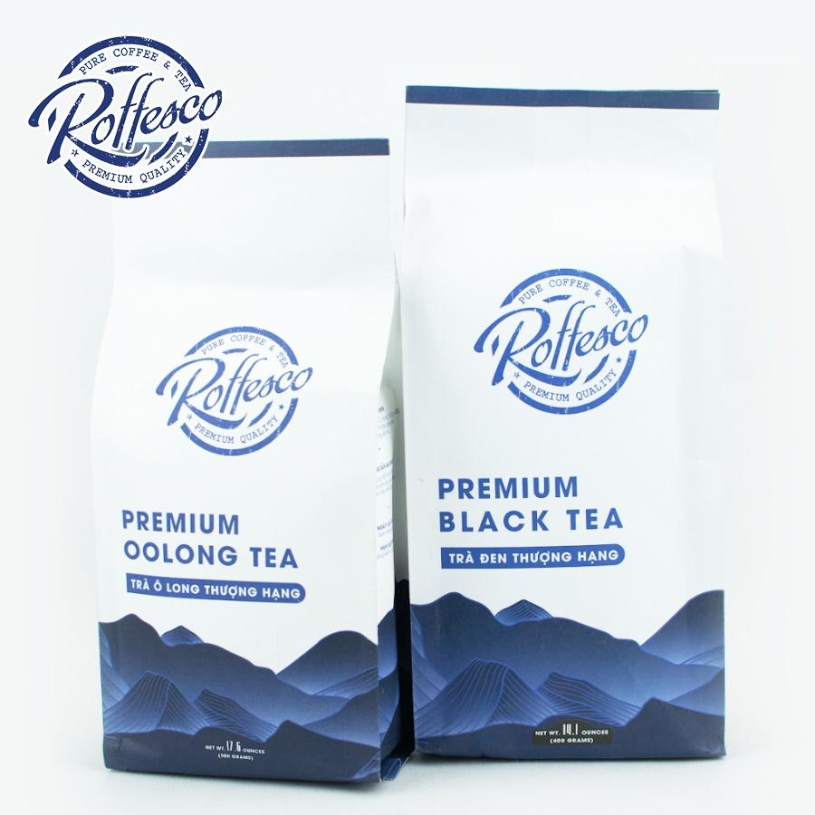 Combo 2 Trà Ô Long Và Trà Đen ROFFESCO PREMIUM OOLONG & BLACK TEA Thượng Hạng Túi 500g