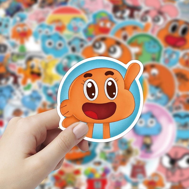 Sticker 50 miếng hình dán Gumball