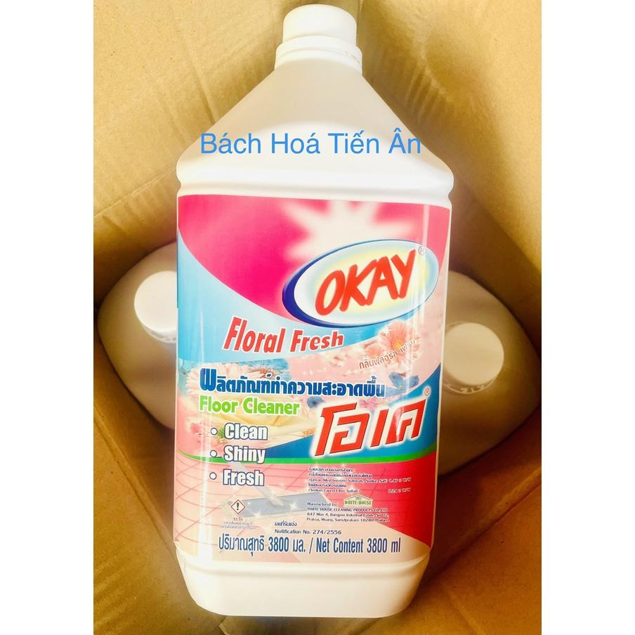 Lau sàn OKAY 3800ml nhập khẩu Thái Lan - lưu hương thơm và xua đuổi côn trùng...