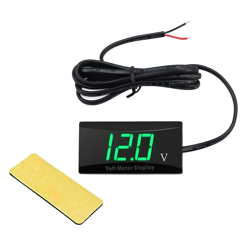 DC 12V LED Panel Digital Voltage Volt Meter Display Voltmeter For Motorcycle Car