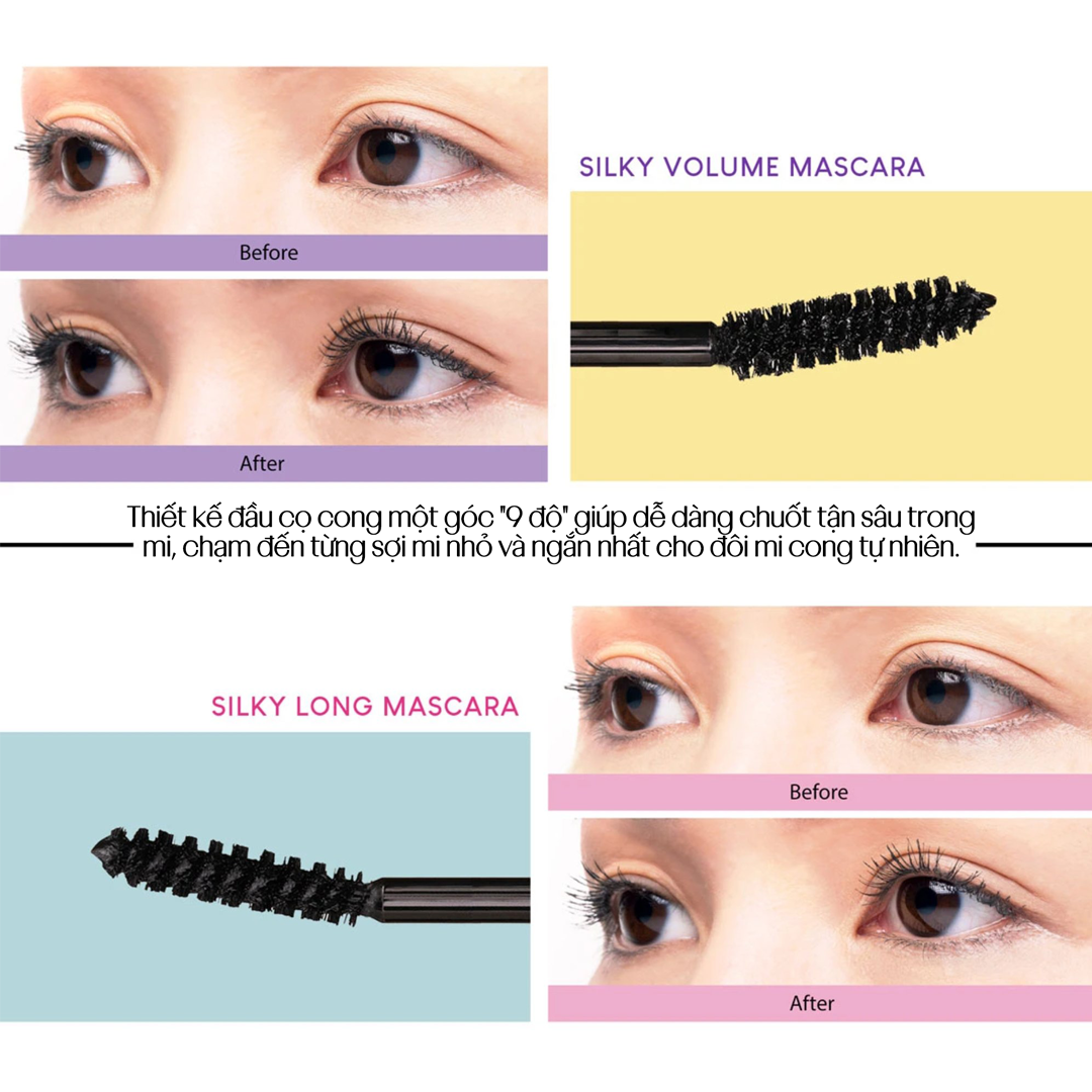 Mascara Chuốt Dày Mi K-Palette 1Day Lash Up Siêu Mịn, Chống Nước Chống Lem, Không vón Cục