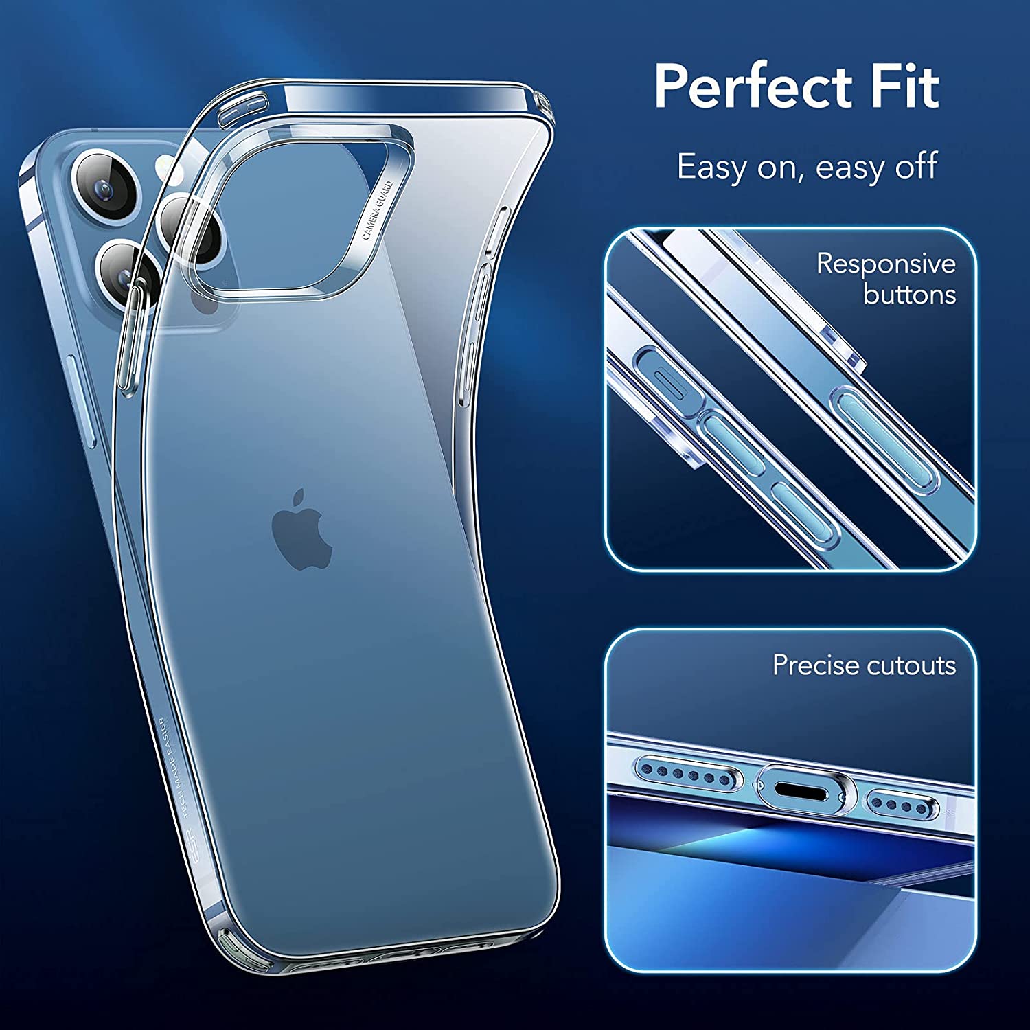Ốp Lưng dành cho iPhone 13 / 13 Pro / 13 Pro Max ESR Project Zero Clear Soft Case - Hàng Nhập Khẩu