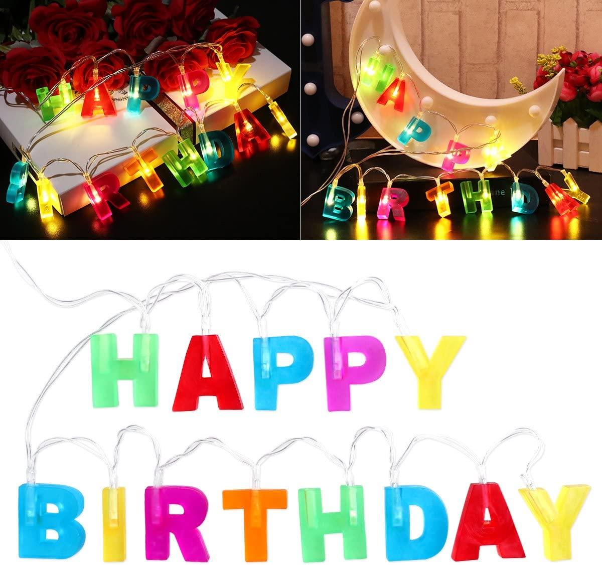 Đèn chúc mừng sinh nhật -Đèn dây chạy bằng pin chữ LED