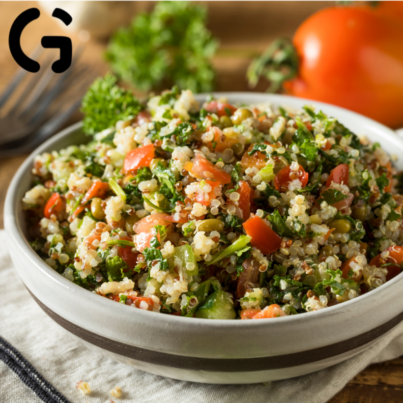 Hình ảnh Hạt Quinoa (Diêm Mạch) 3 Màu Ăn Kiêng GUfoods 400g - Giảm cân, Eat clean, Giàu lợi ích sức khoẻ