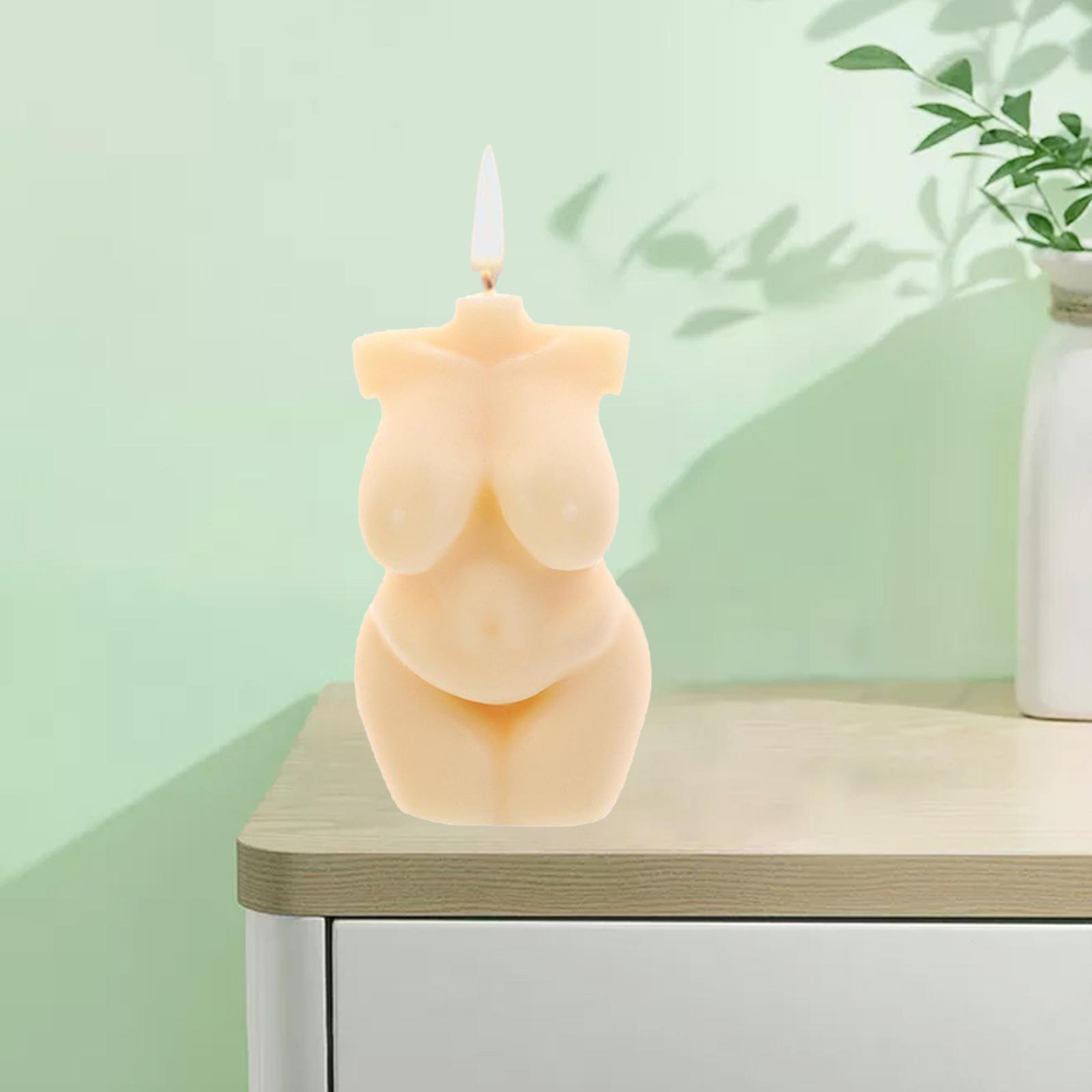 Art Women's Body Torso Relaxing Scented Soy Candle