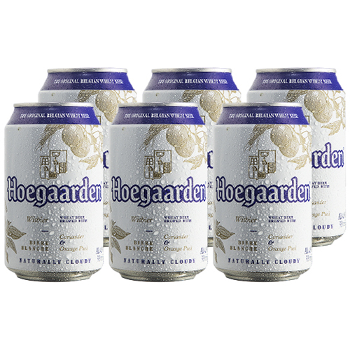 Lốc 6 lon bia Hoegaarden White