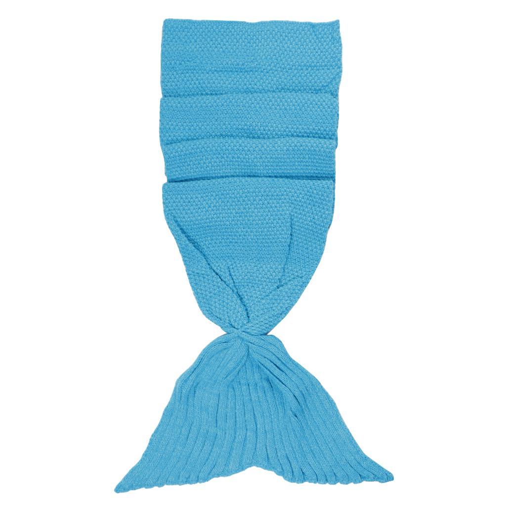 Hand Crocheted Mermaid Tail Blanket Knitting Sofa Adult Sleeping Bag
