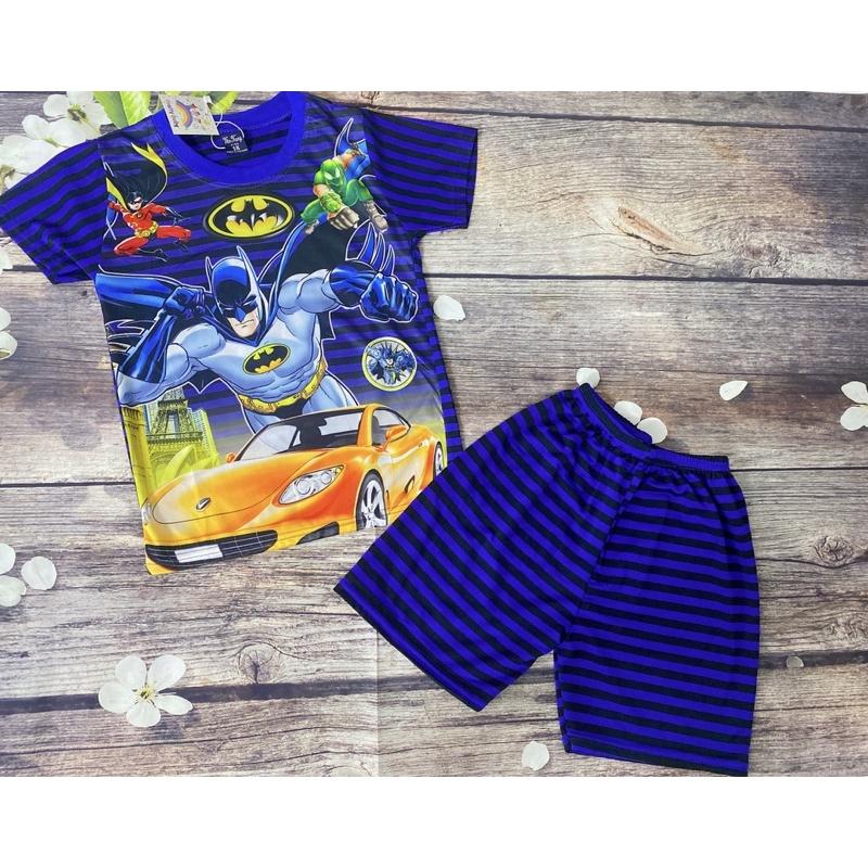 Bộ Thun Bé Trai Size 27-36Kg, 6-9 Tuổi In 3D Siêu Nhân BatMan, Áo Quần Thun Lạnh Mát Mịn Chất Đẹp