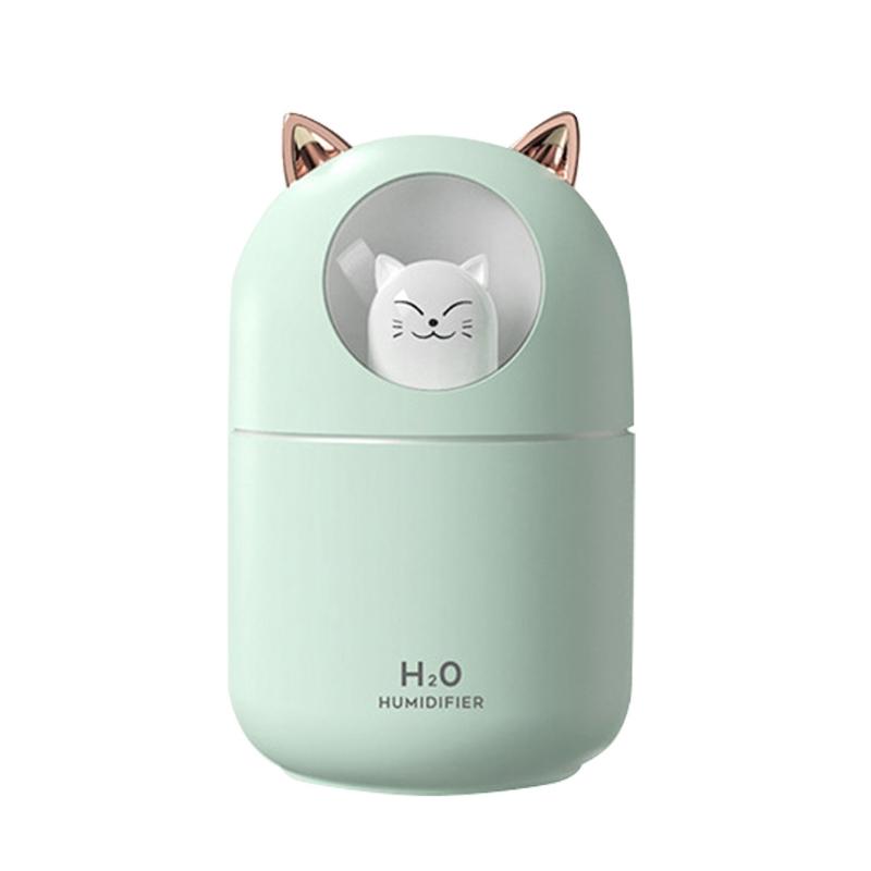 J0PE 300Ml Thú Dễ Thương Máy Phun Sương Tạo Độ Ẩm Nhiều Màu Sắc Khí Quyển Đèn Thoáng Mát Sương Máy Tạo Ẩm, Phun Sương Dành Cho Văn Phòng Nhà Phòng Ngủ Phòng Cho Bé
