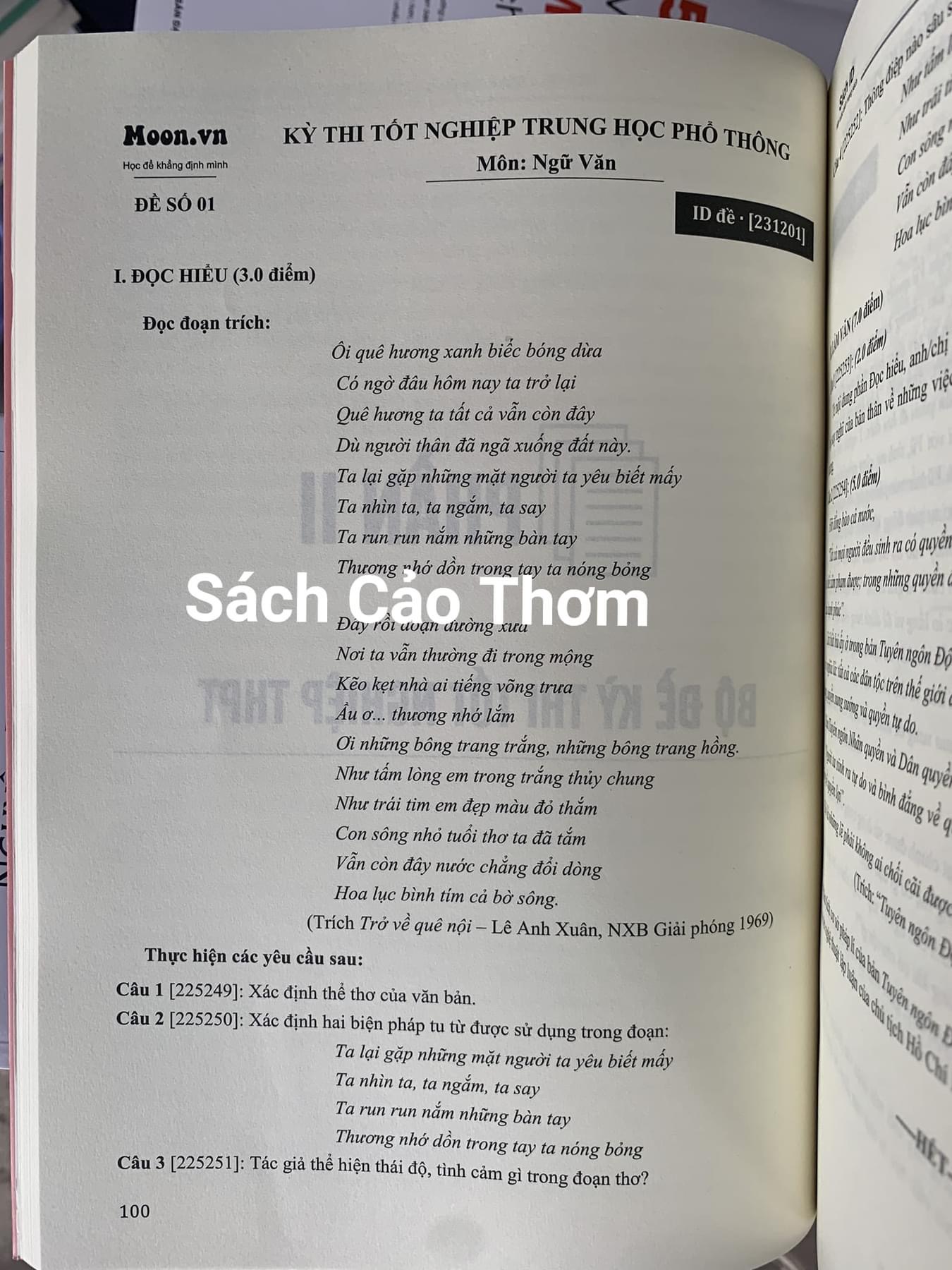 Sách - 99 + Đề Thi Chinh Phục Kì Thi Tốt Nghiệp THPT - Môn Ngữ Văn