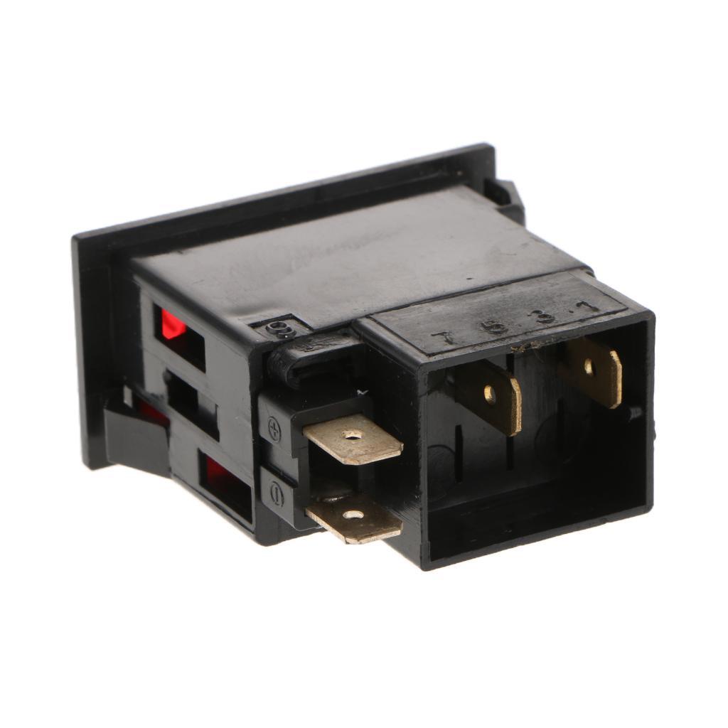 3-5pack 2-Pin On/Off Push Button Rocker Switch for Car Trucks Universial
