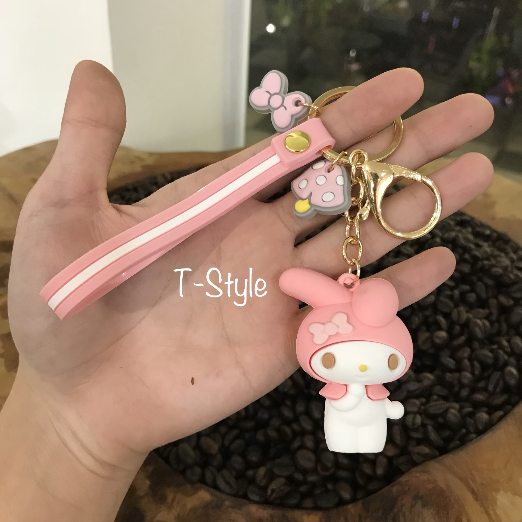 Móc khóa Thỏ hồng đáng yêu