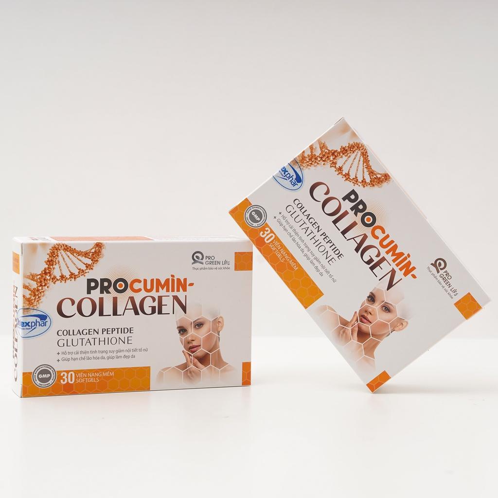 Thực phẩm chức năng đẹp da, Thực phẩm bảo vệ sức khỏe ProCumin-Collagen Hộp 30 viên