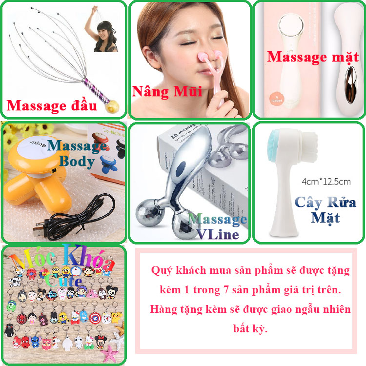 Combo 2 Máy Massage Rung Cầm Tay (Tặng Kèm 1 SP) - Electric Mini Vibrations Massage Pen (Màu Ngẫu Nhiên)