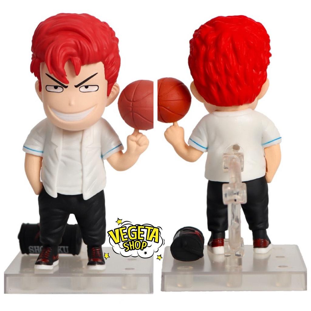 Mô hình Slam Dunk - Set bóng rổ Hanamichi Rukawa Takenori Ryota Mitsui Akagi - Team bóng rổ trường Shohoku - 10,5~12cm