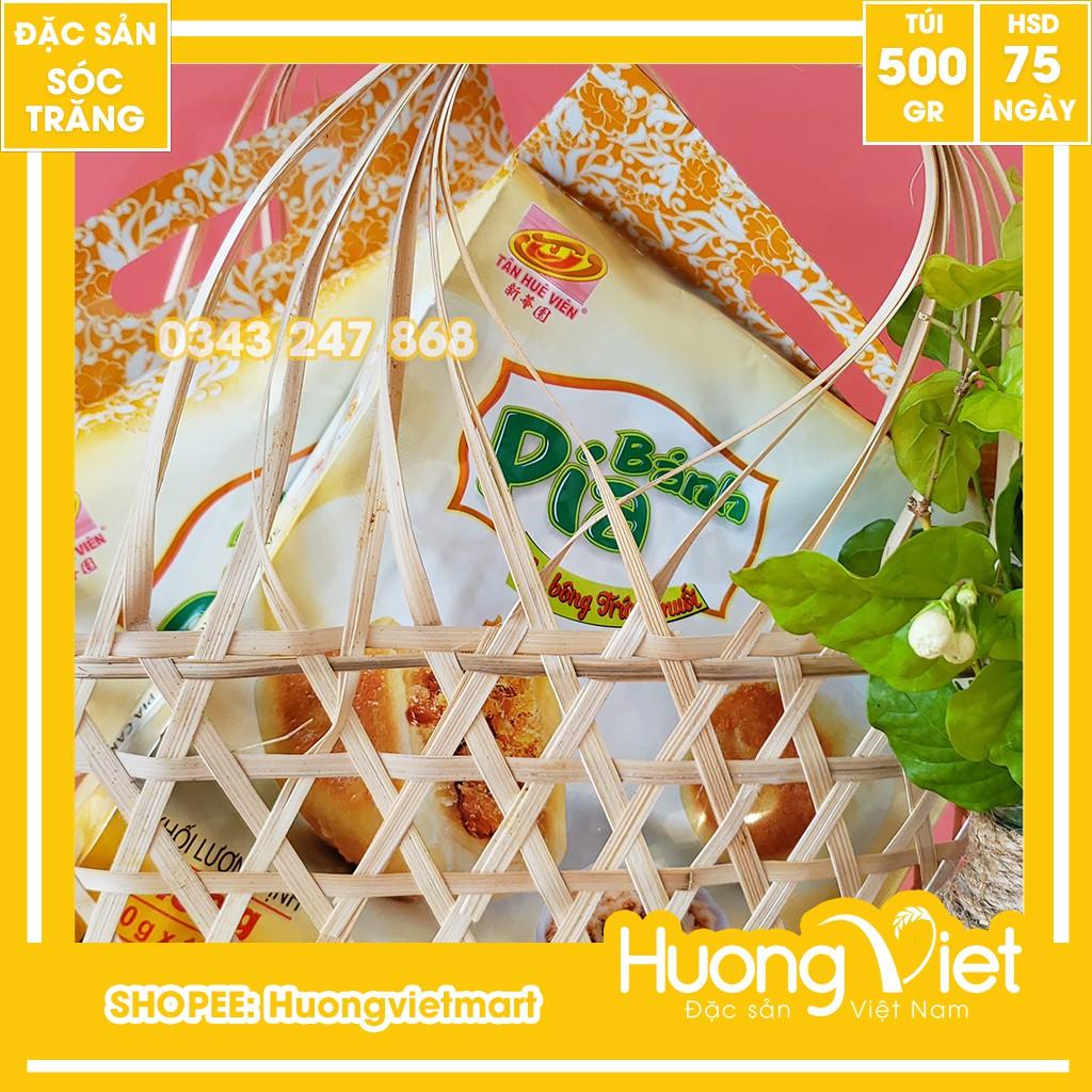 Bánh pía chà bông trứng muối Tân Huê Viên 500G, bánh pía mini sóc trăng