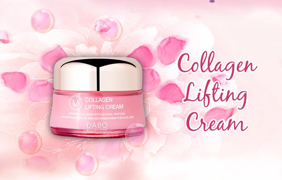 Kem nâng cơ da Dabo Collagen Hàn Quốc 50ml tặng kèm móc khóa