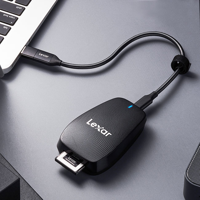 Đầu đọc thẻ Lexar Professional CFexpress Type B USB 3.2, tốc độ truyền nhanh, kích thước nhỏ gọn - Hàng chính hãng BH 5 năm