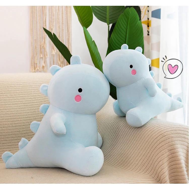 Gấu Bông Khủng Long Giá Rẻ Nhất - Khủng Long Nhồi Bông Béo Mập 45cm Mềm Mịn Cute - Bông Gòn 100% Cao Cấp An Toàn Cho Bé