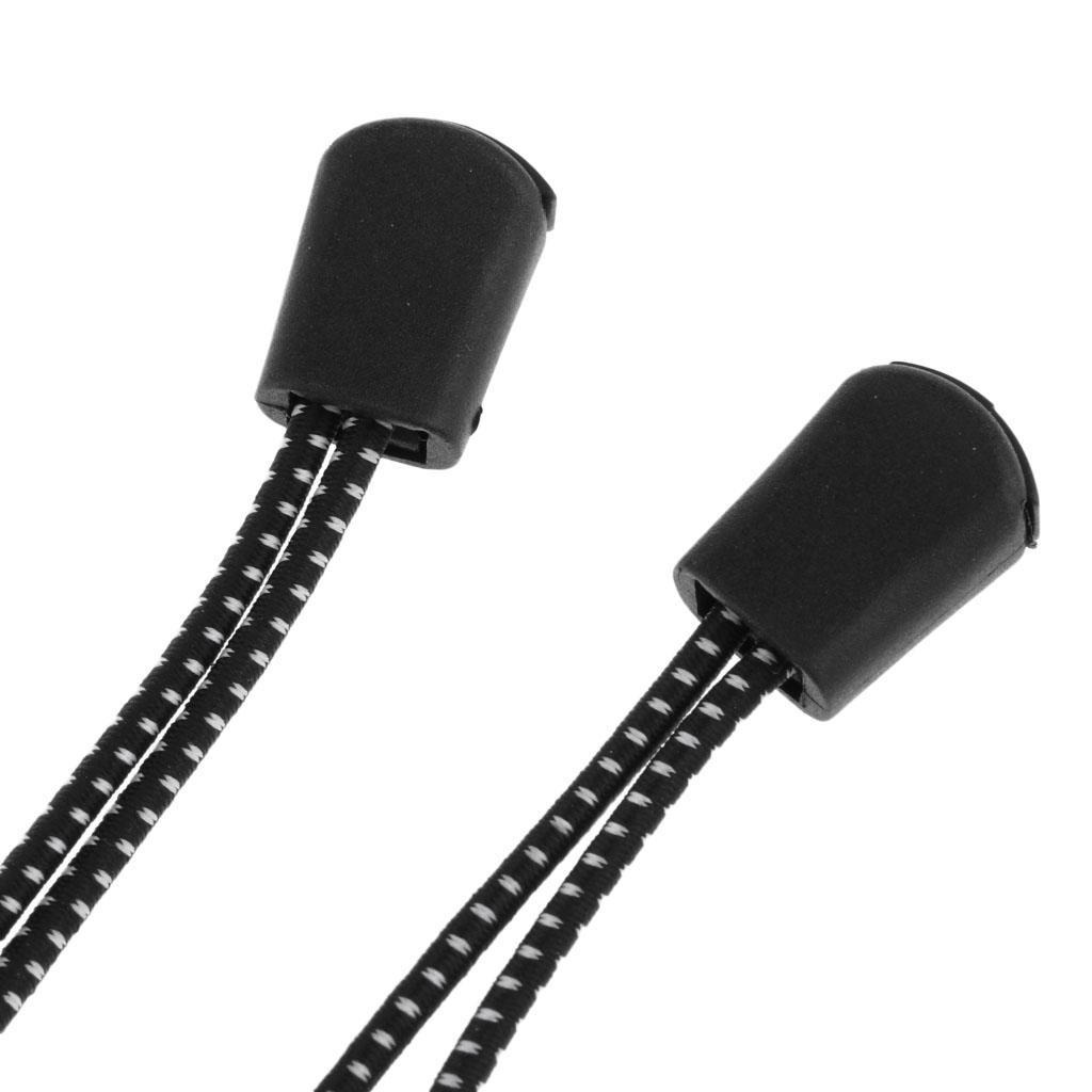 2Pcs Backpack Hiking Stick Holder Walking Pole Fixing Buckle Elastic Rope & 2x Climbing Carabiner Hook