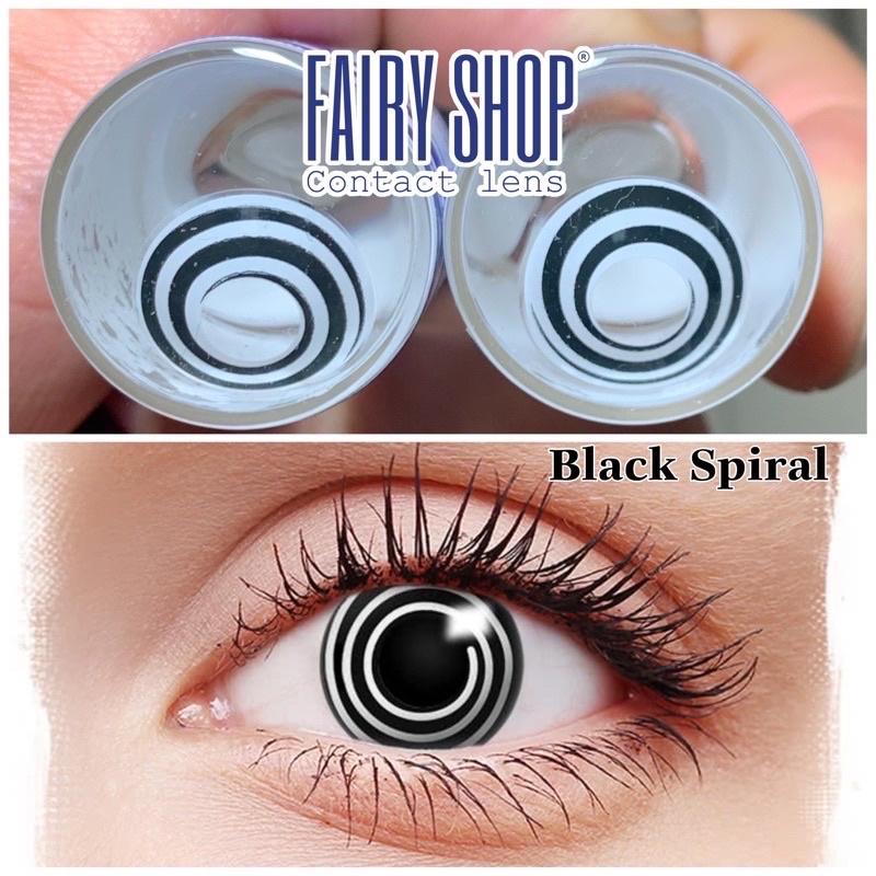 Kính Áp Tròng Cosplay Black Spiral lốc xoáy 14.0 - FAIRY SHOP CONTACT LENS