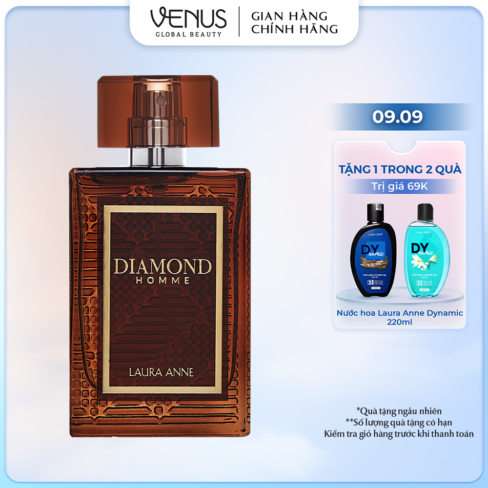 Nước Hoa Nam Diamond Homme Brown 45ml Chính Hãng