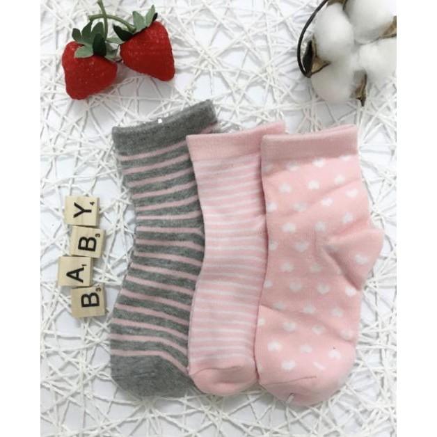 Sét 3 đôi tất len xù dành cho bé sơ sinh đến 1 tuổi