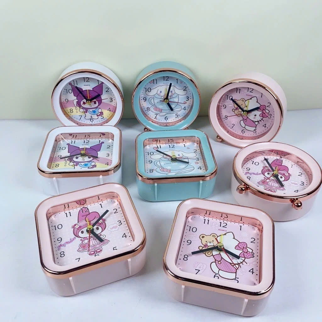 Đồng Hồ Báo Thức Để Bàn Hình Hoạt Hình Cute Vuông Tròn – Chuông Reo To, Đồng Hồ Decor Bàn Học Phòng Ngủ Cho Bé - HÀNG CHÍNH HÃNG MINIIN