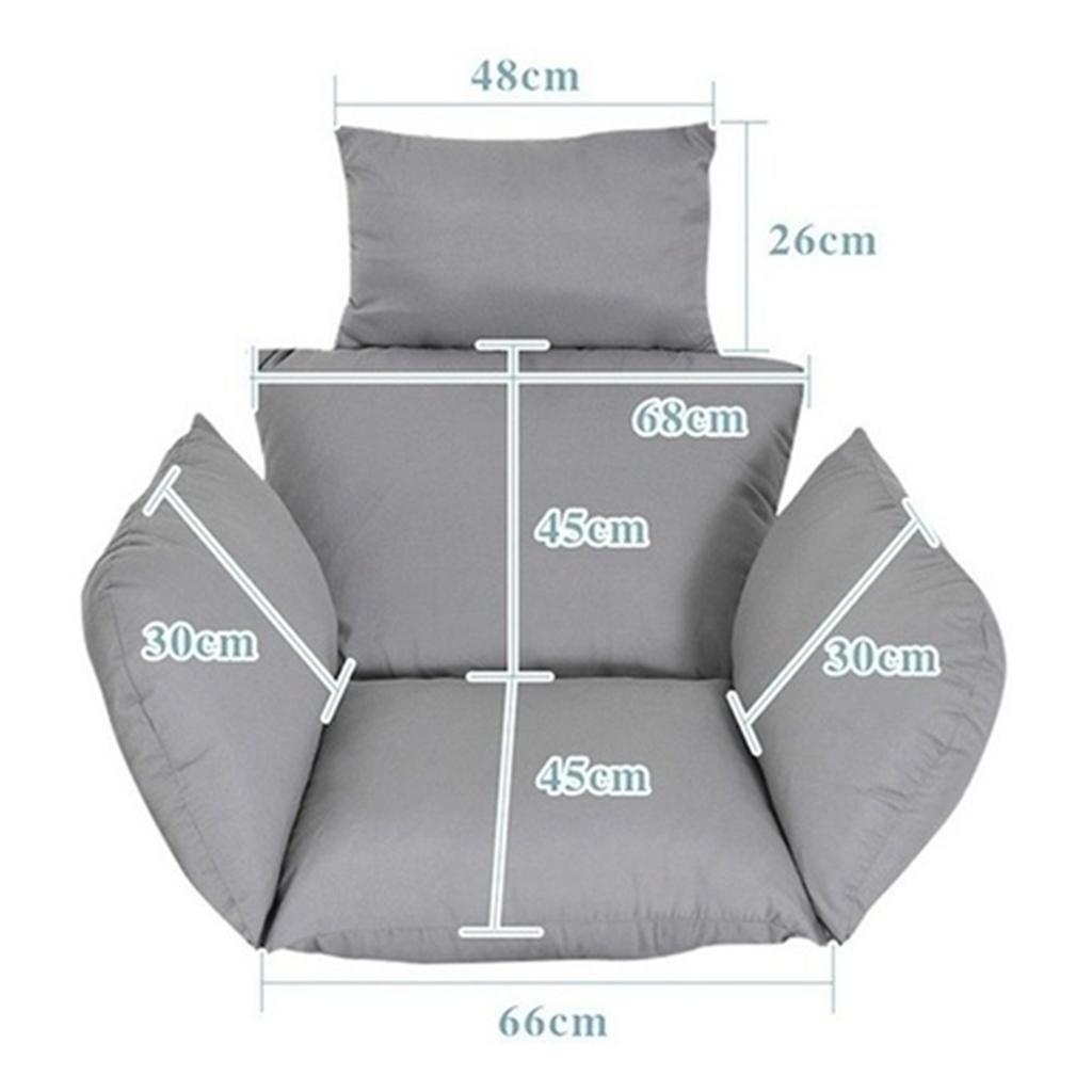 Swing Hanging Egg Chair Cushions Outdoor Garden Patio Hammock Porch Red