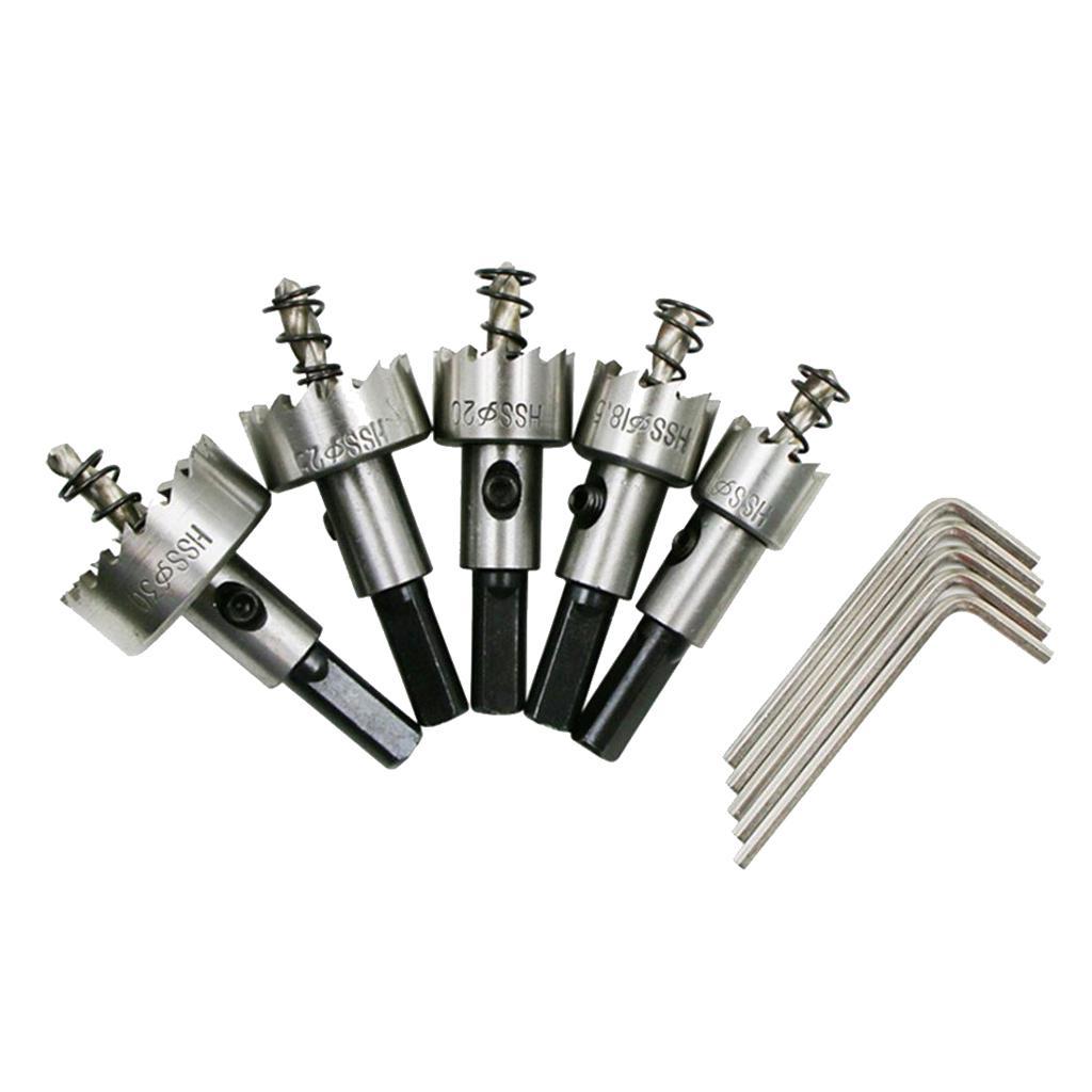 High Speed Steel HSS Hole Opener Metal Drill Bits Hole Cutter Saw Set