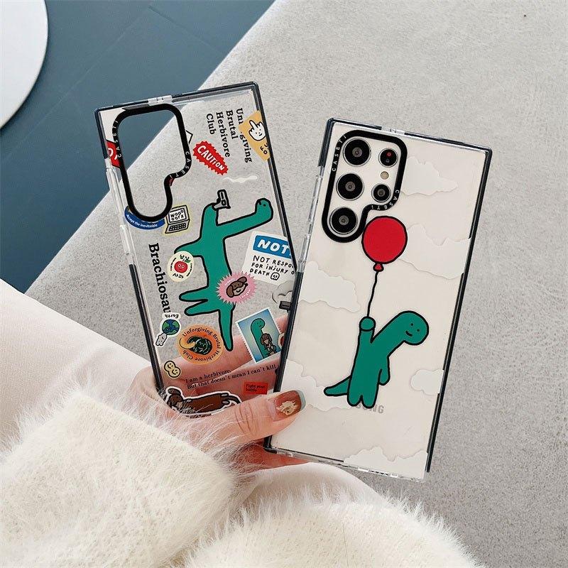 Ốp Lưng Khủng Long Cho Samsung S23 Ultra / S22 Ultra / S23 Plus / S22 Plus Silicon Chống Sốc - BUM STORE GALAXY CASE