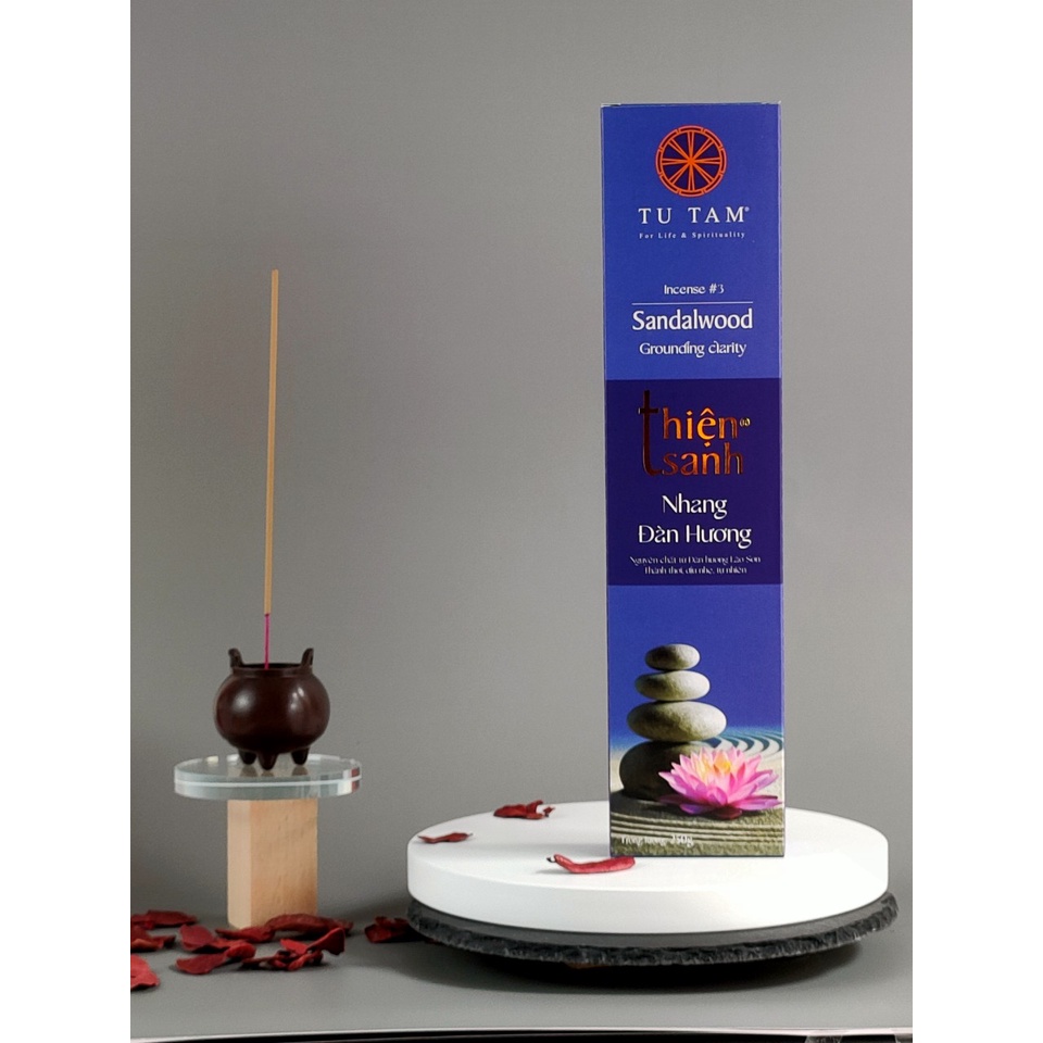 Nhang Đàn Hương Lão Sơn Thiện Sanh Mùi Thơm Mạnh Mẽ Tinh Khiết, Dài 30cm 250g