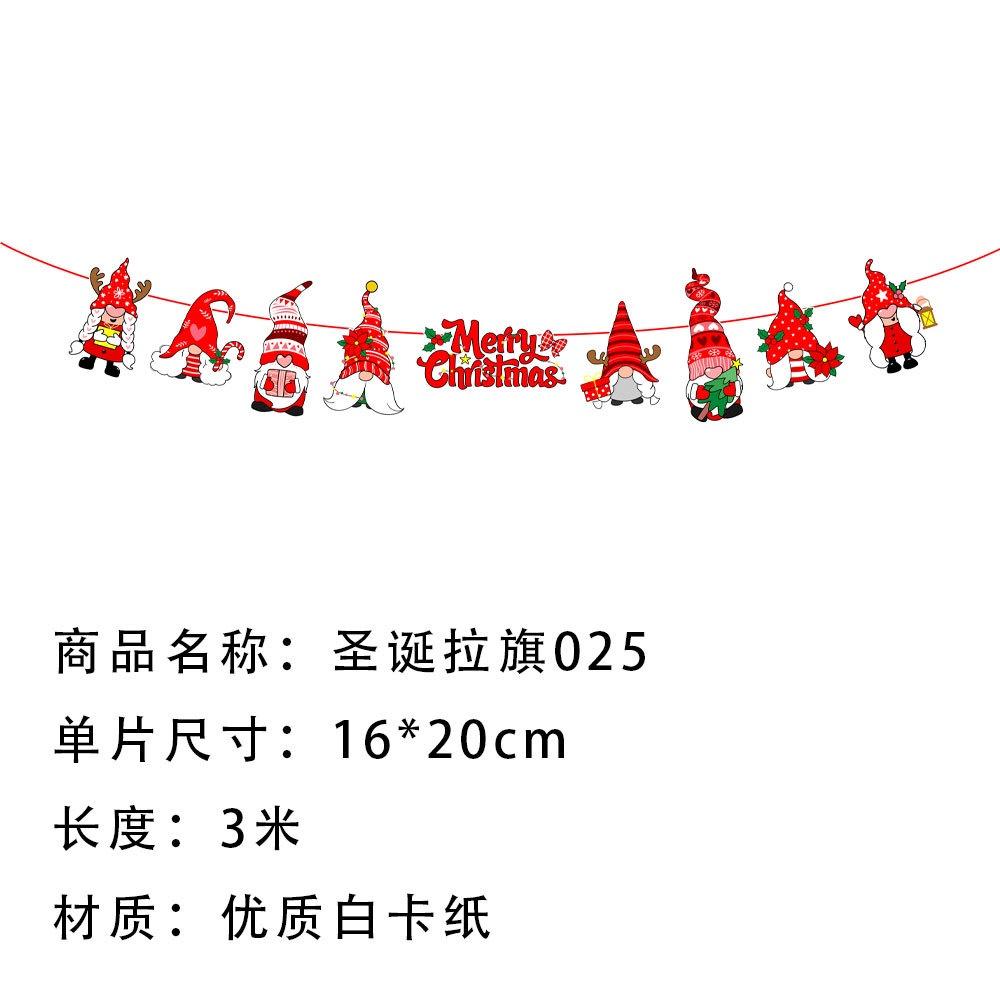Dây cờ trang trí họa tiết hoạt hình giáng sinh