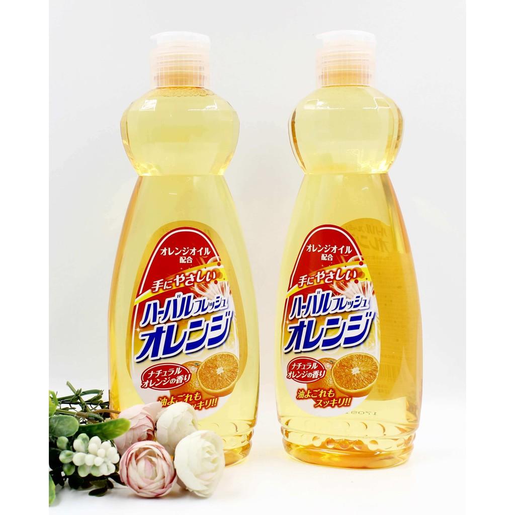 Nước rửa chén bát Mitsuei 600ml tinh chất cam 600ml - Nội địa Nhật Bản