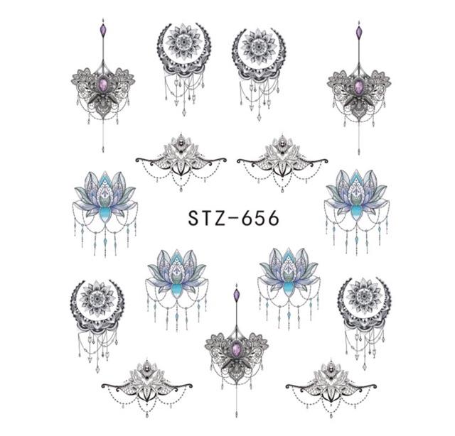 Sticker hoa mã STZ 656-657-620
