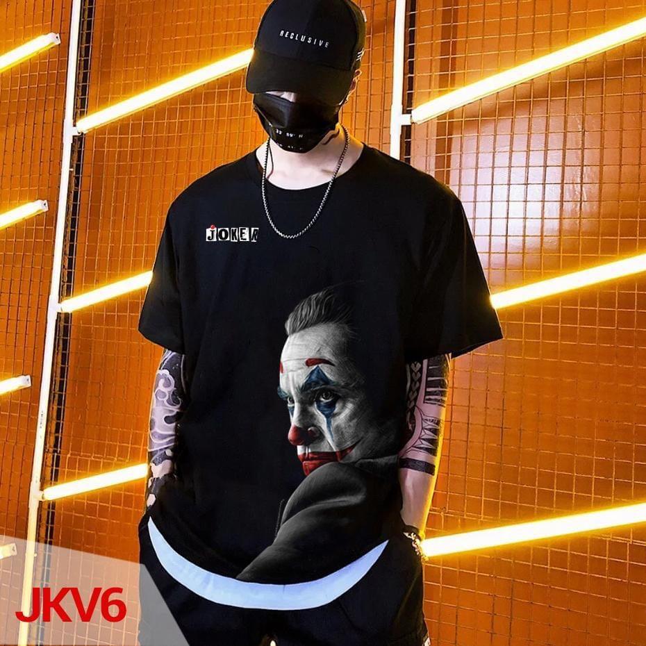 ÁO THUN UNISEX COTTON JOKER CHÂN MÀY ĐỎ