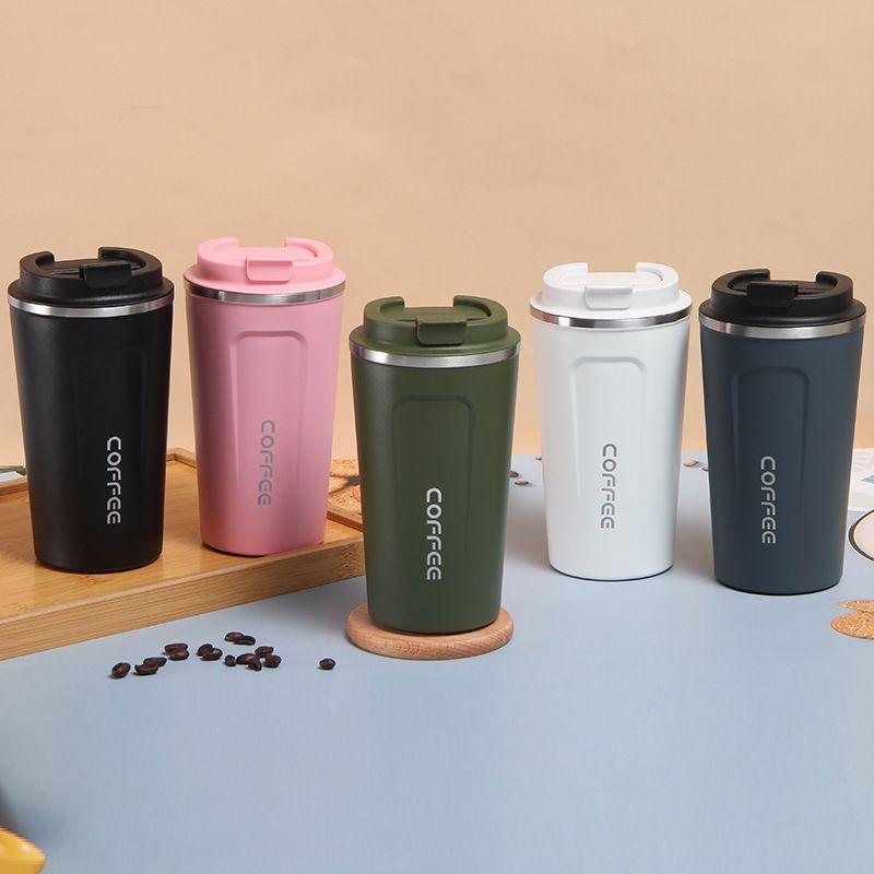 CỐC GIỮ NHIỆT ĐỰNG CAFE INOX 304 510ML KHÔNG GỈ CAO CẤP - BÌNH ĐỰNG NƯỚC GIỮ NHIỆT NÓNG LẠNH SUỐT12H NẮP CHỐNG ĐỔ THÔNG
