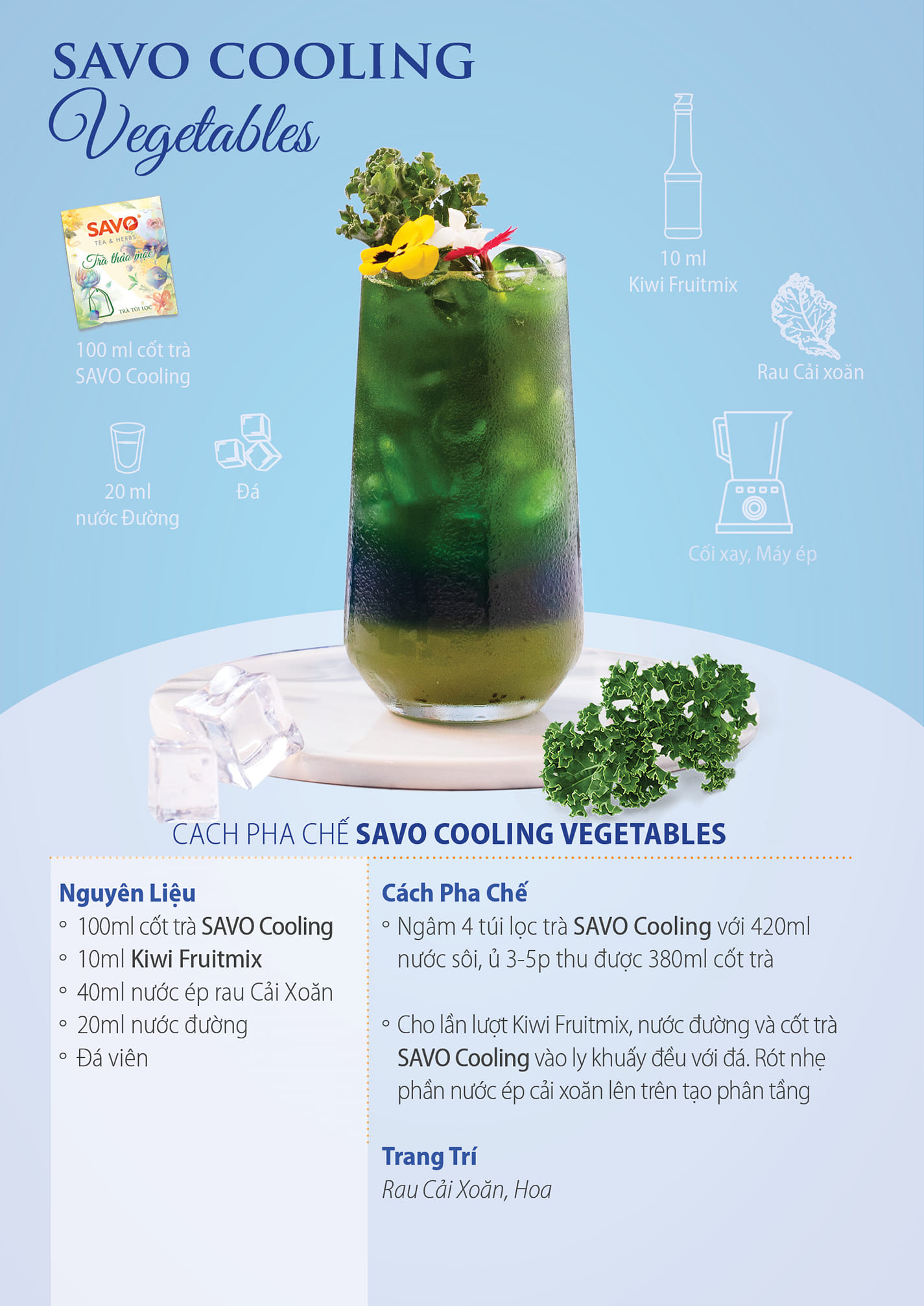 Trà Thảo Mộc SAVO COOLING (Cooling Herbal Tea)