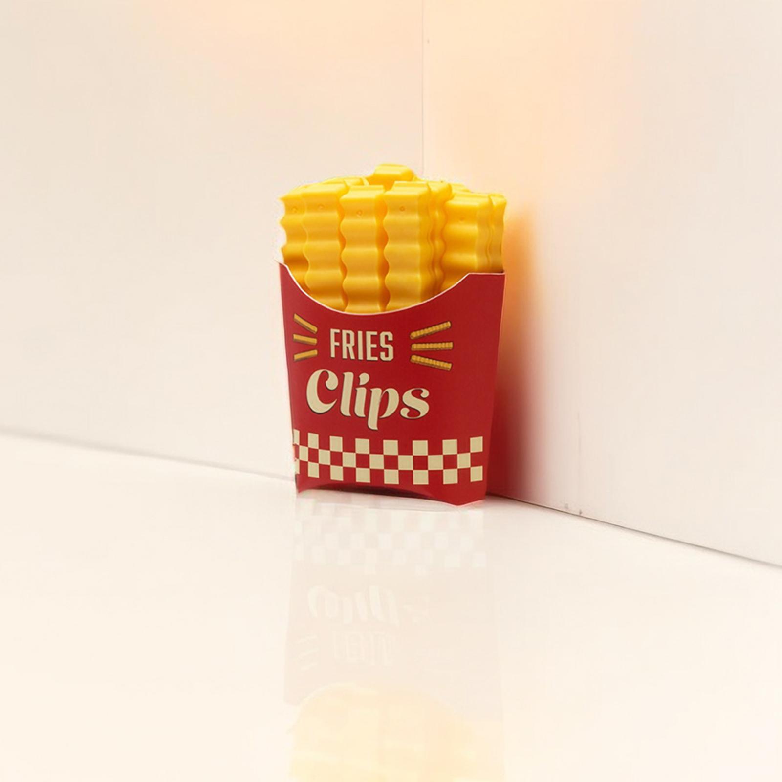 12x Food Bag Clip Fridge Cute Chip Clips for Snack Bag Kitchen Bakery