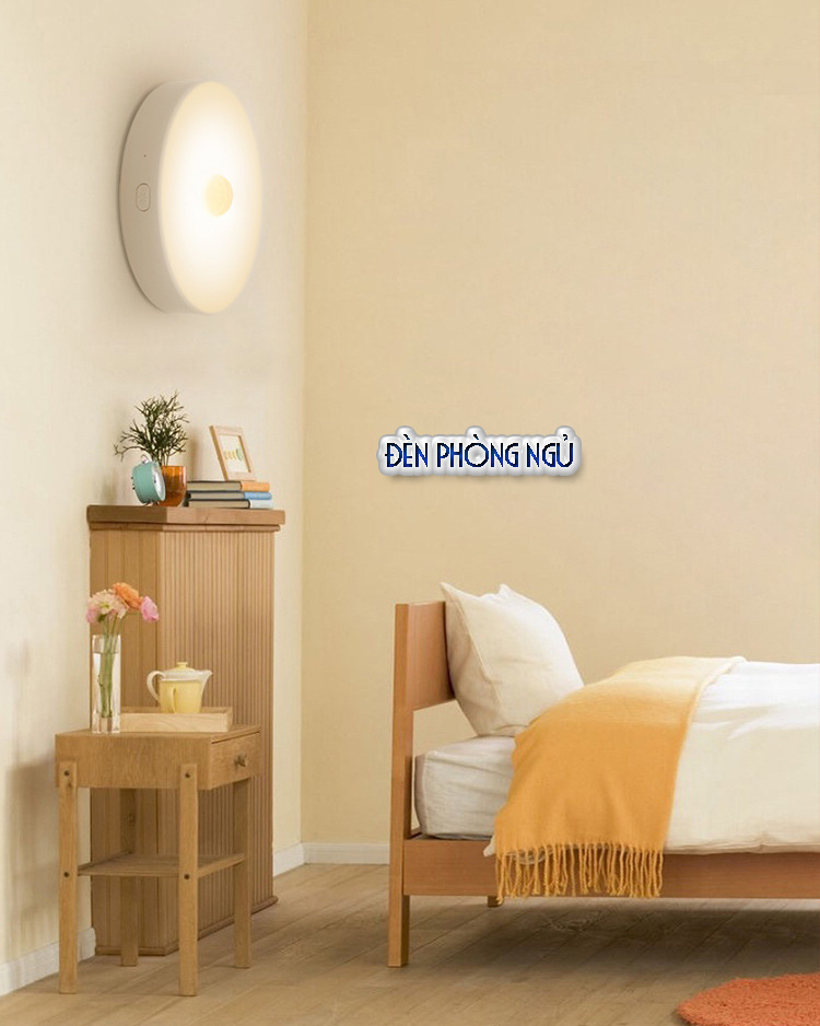 Đèn LED cảm ứng thông minh không dây, Pin sạc, có nam châm gắn tường cho phòng ngủ, nhà vệ sinh tủ quần áo - DH2011