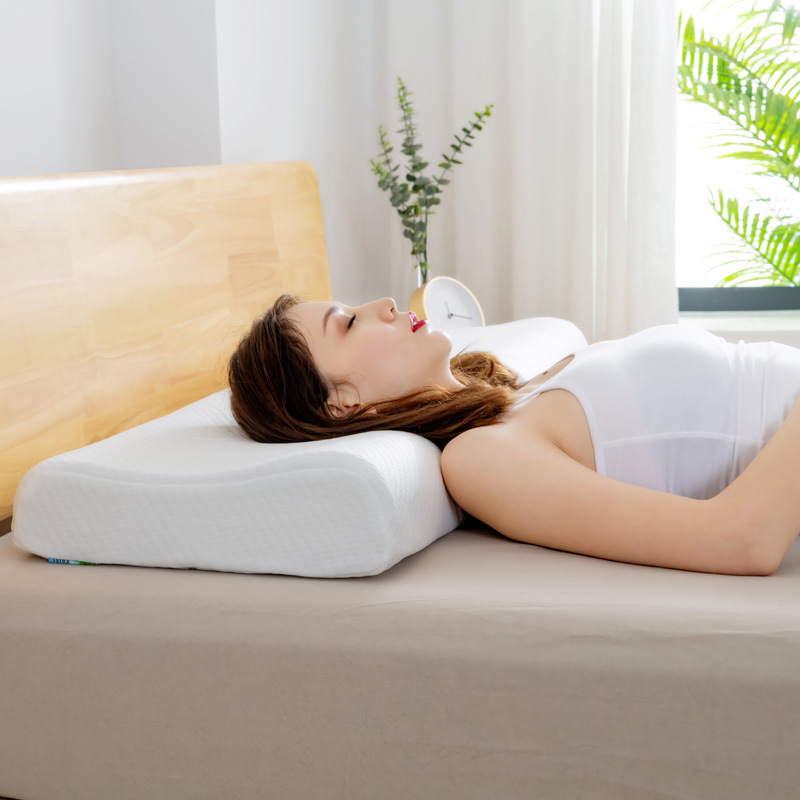 Gối Cao Su Masage Thiên Nhiên Kết Hợp Lượn Sóng Hin Home Bedding Gối Ngủ Nằm Êm Ngủ Ngon