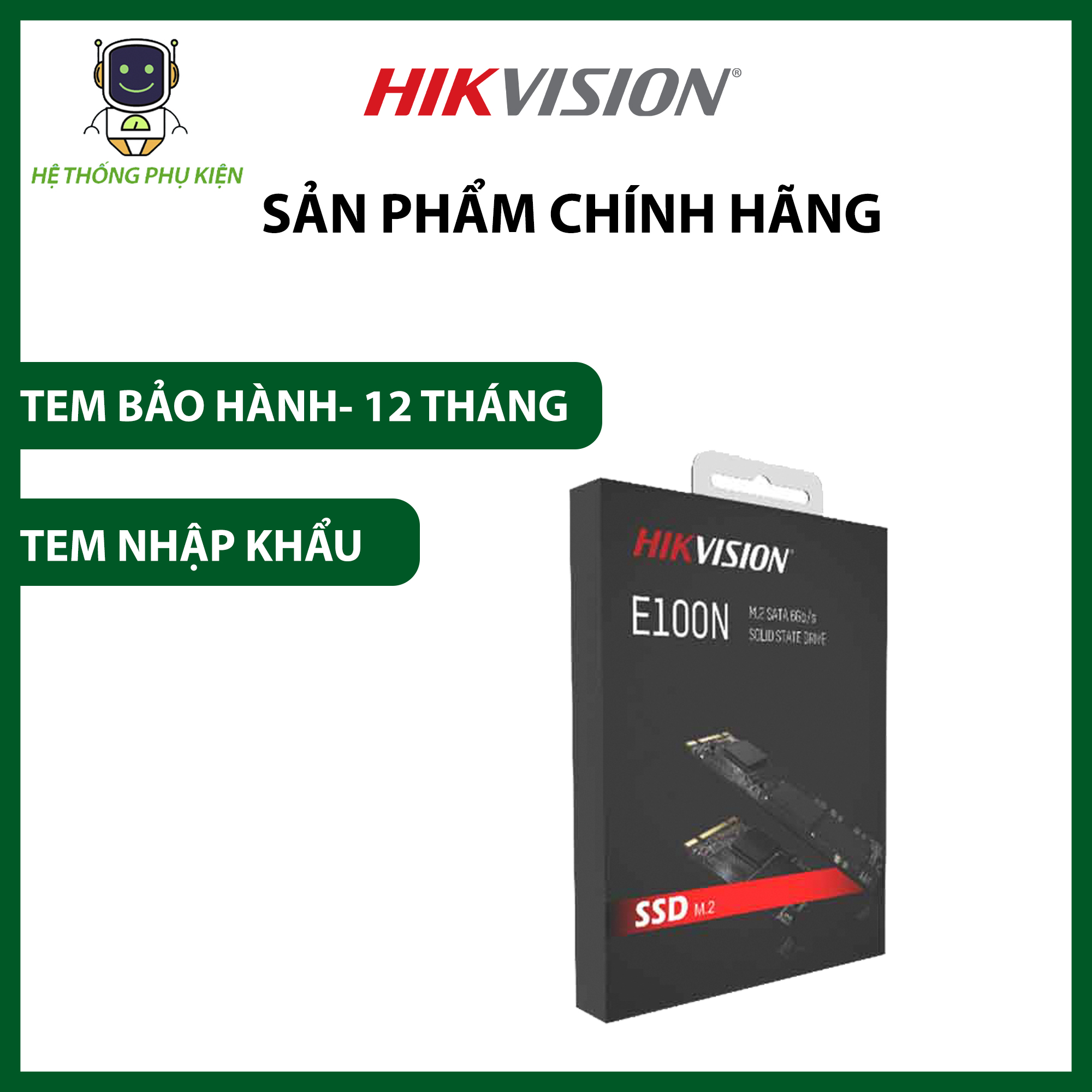 Ổ cứng gắn trong E100N M.2 Sata HIKVISION HS-SSD-E100N(STD) Hàng Chính Hãng