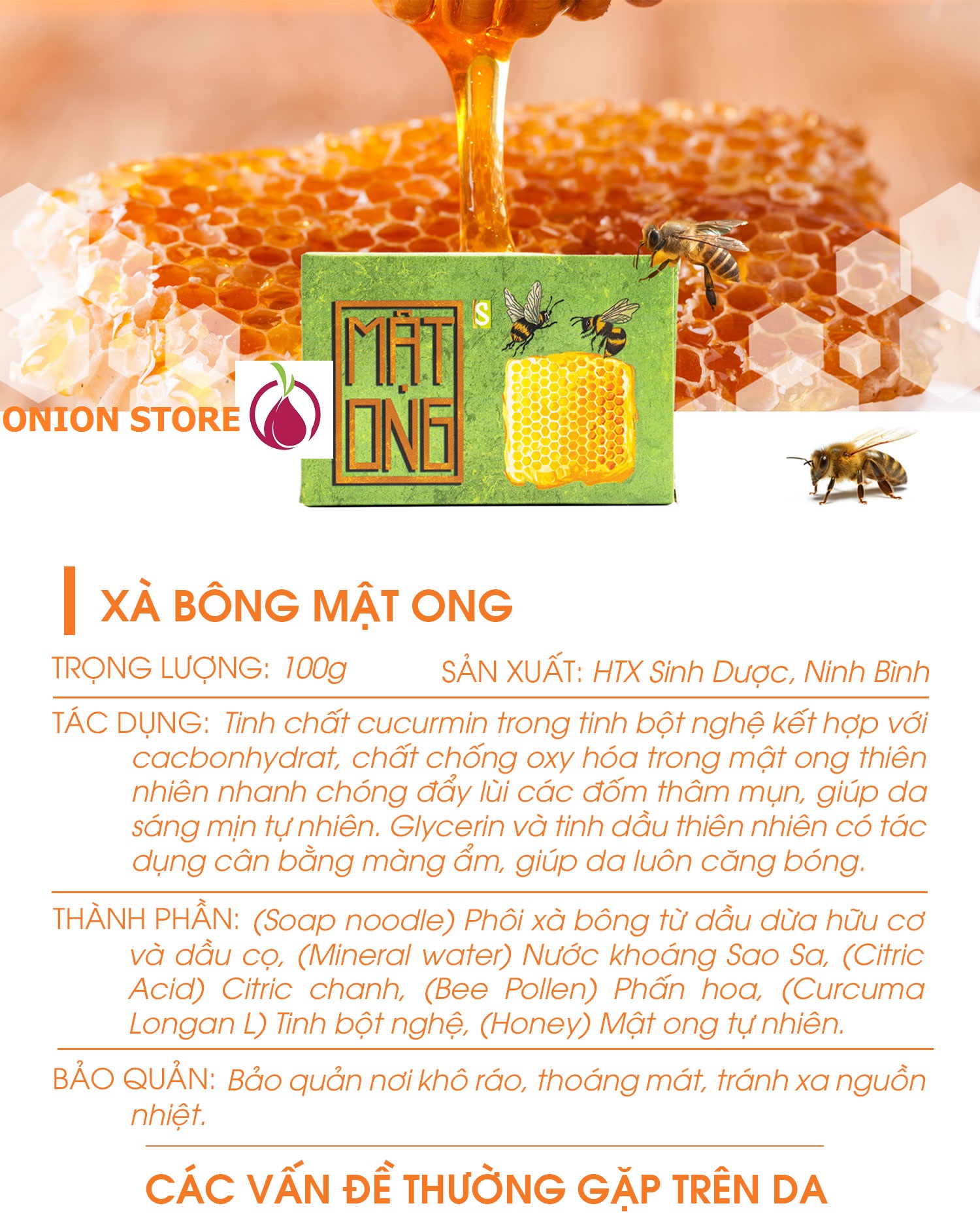 Set 3 bánh Xà bông tắm cạo râu Sinh Dược Mật ong giảm thâm sáng da dưỡng ẩm - 100% làm từ dược liệu thiên nhiên/ xà phòng handmade 100gr