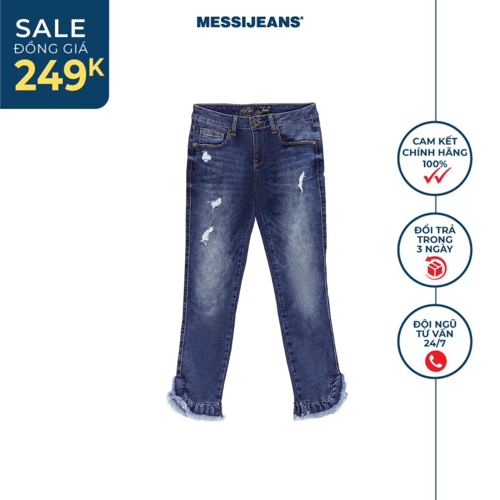 Quần jeans lửng nữ kiểu ống ôm MESSI SJW-746-18