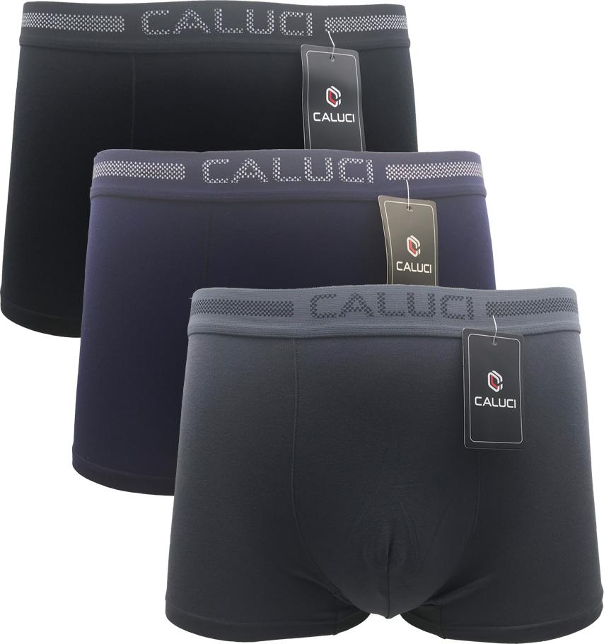 Combo 3 Quần Lót Nam Boxer Chất Liệu Sợi Sồi Cao Cấp CALUCI CBX 08, Mềm Mịn, An Toàn, Thân Thiện Với Làn Da (Giao Màu Ngẫu Nhiên) - Hàng Chính Hãng