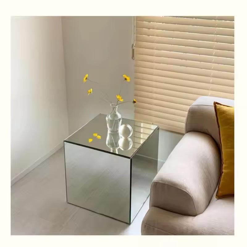Hộp mica gương nhiều kích thước, Bàn mica, dày 3mm, thiết kế theo yêu cầu - Xanh dương